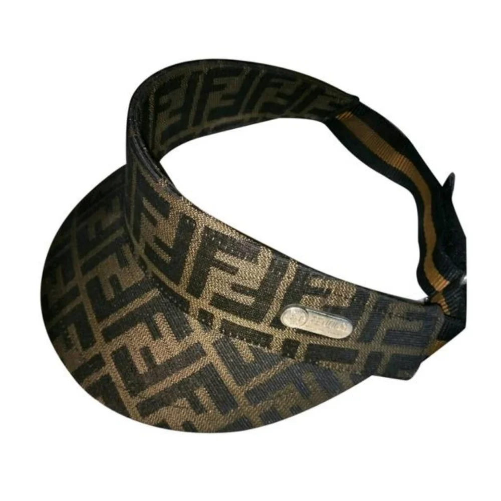 Authentic Fendi Logo Unisex Sun Visor Visor - Beige | FENDI US main image 4